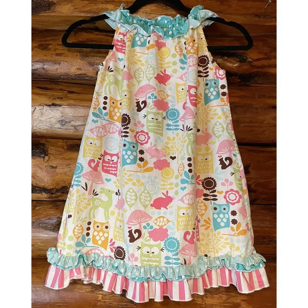 Lolly Wolly Doodle Forest Animals Dress Size‎ 6